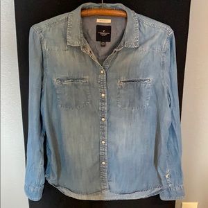 Denim button up